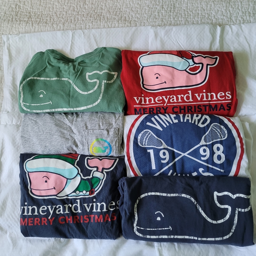 Boys Vineyard Vines Long Sleeve 6 Shirt Bundle (S)
